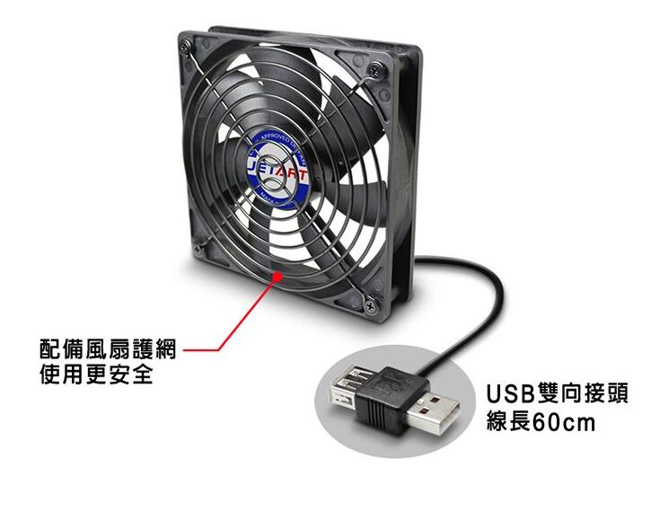 捷藝 12*12 USB風扇